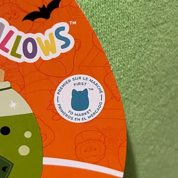 Squishmallows Livingston Green Potion Bottle FTM Halloween HTF 12” Kellytoy BNWT - Picture 6 of 7